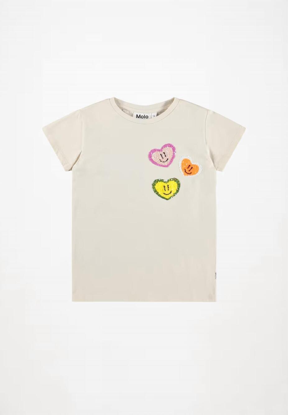 NEW MOLO girls ranva tee in off-white